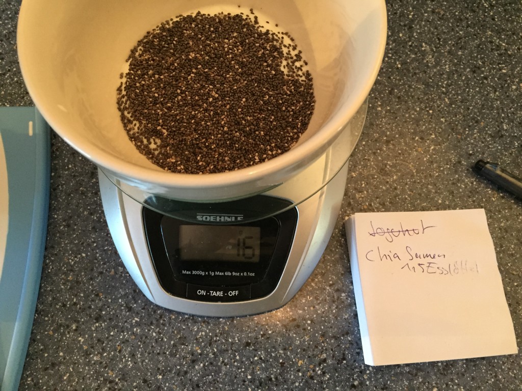 Chia Samen Anteil