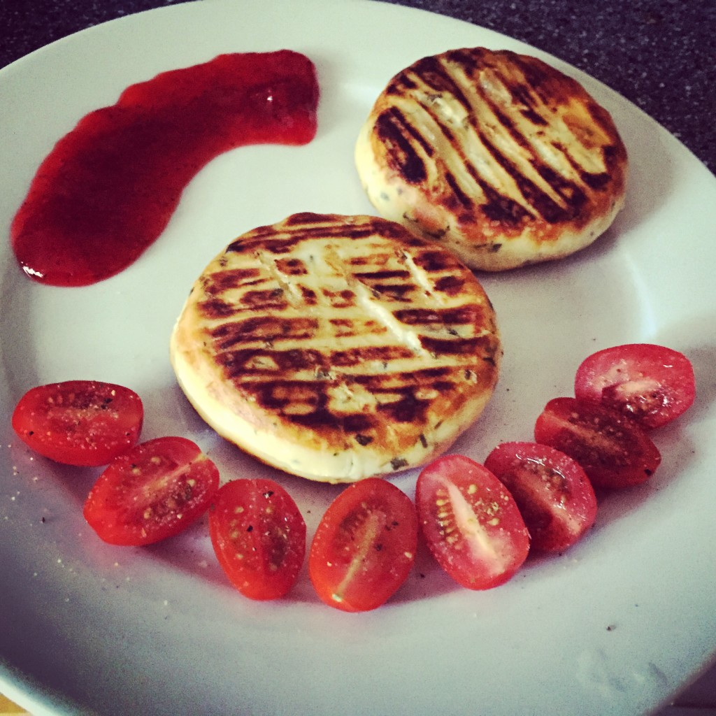 Abendessen Grillkäse