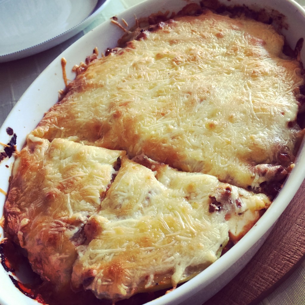 Geburtstag von meinem Vater gab es leckere Kohlrabilasagne