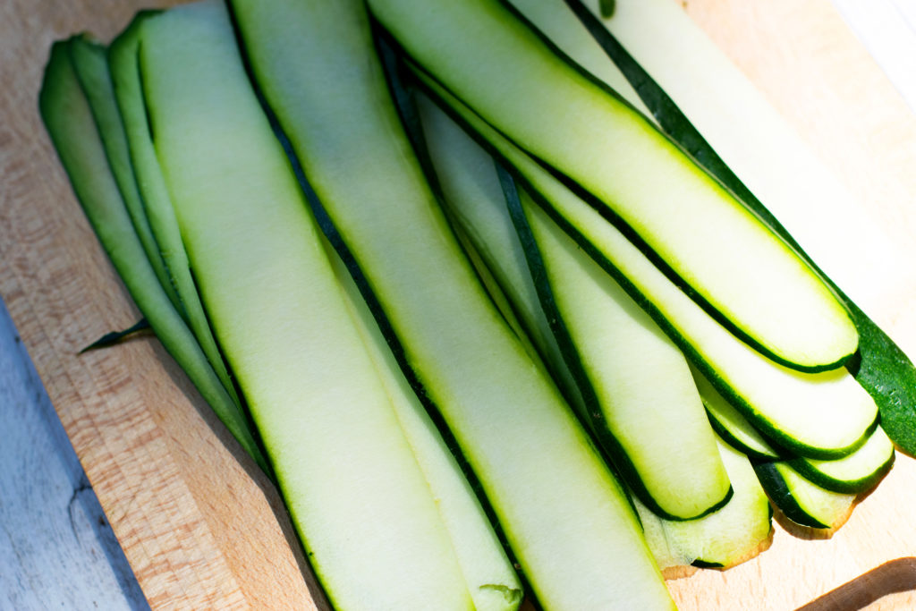 Zucchini schneiden